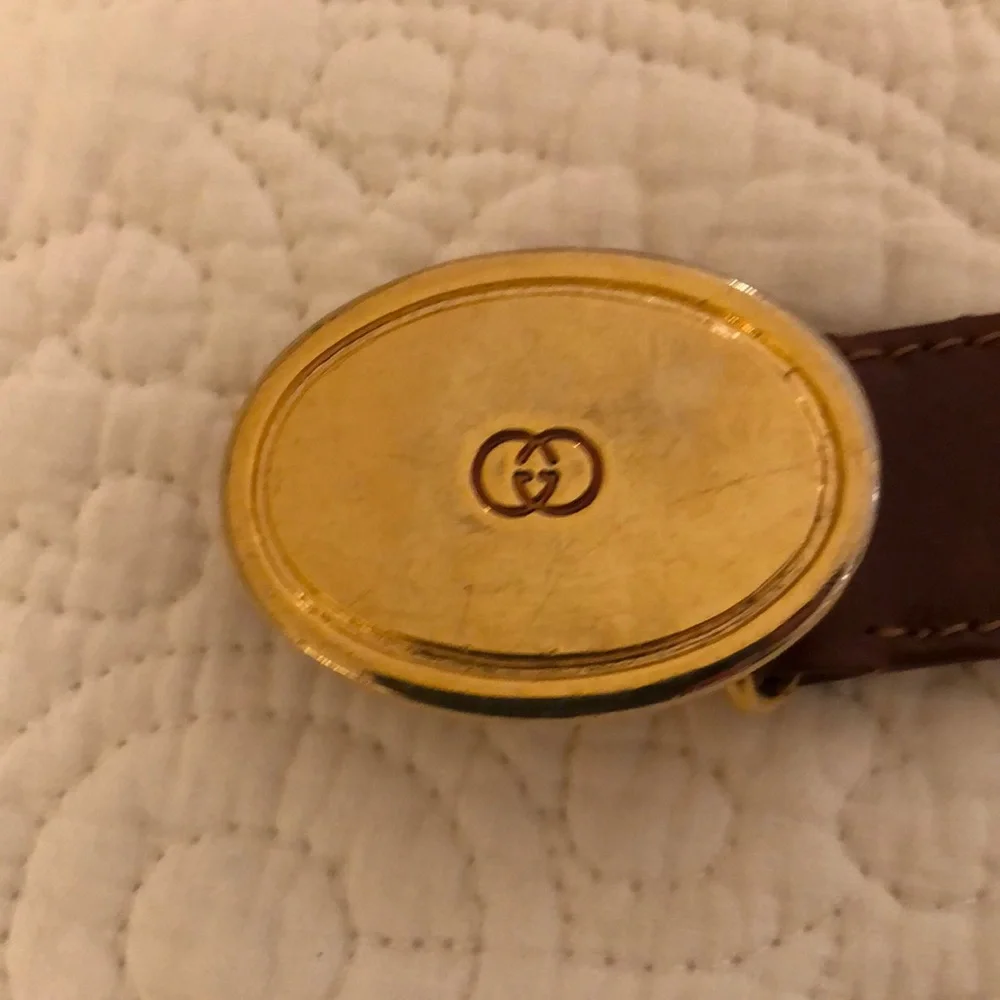GUCCI child’s saddle color unisex vintage leather belt